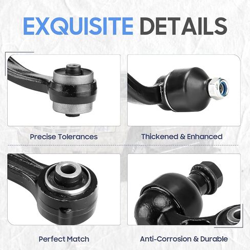 Front Rearward Forward Lower&Upper Control Arms w/Ball Joints for 2007-2012 Ford Fusion Lincoln MKZ Mercury Milan (6pc) in Saudi Arabia