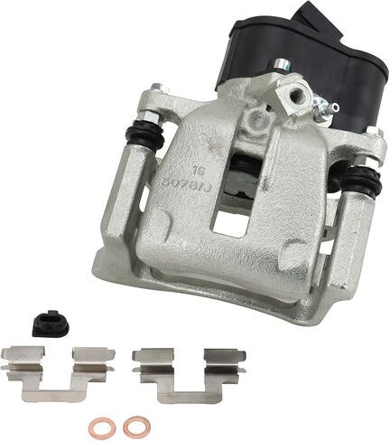 TRQ Rear Left Brake Caliper w/Bracket Drivers Side Compatible with 2015 Audi Q3 Q3 Quattro 2009-2017 Volkswagen CC 2009-2010 Passat Tiguan 2018 Tiguan Limited in Saudi Arabia