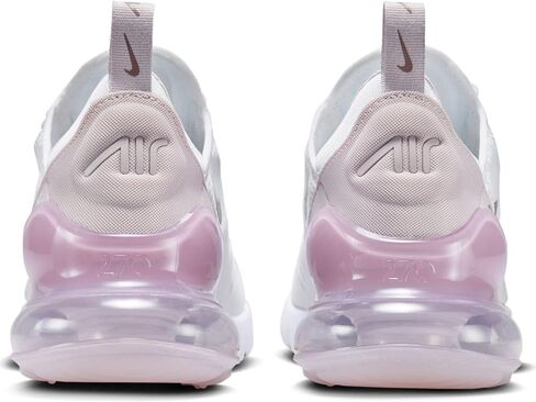 حذاء Nike Air Max 270 - أبيض/ بنفسجي بلاتيني-سموكي موف-أسود، 7.5 in Saudi Arabia