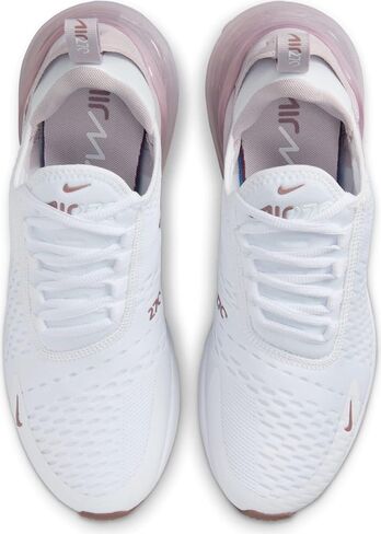 حذاء Nike Air Max 270 - أبيض/ بنفسجي بلاتيني-سموكي موف-أسود، 7.5 in Saudi Arabia