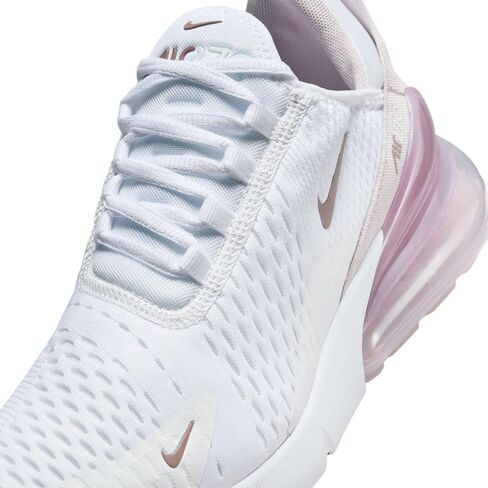 حذاء Nike Air Max 270 - أبيض/ بنفسجي بلاتيني-سموكي موف-أسود، 7.5 in Saudi Arabia