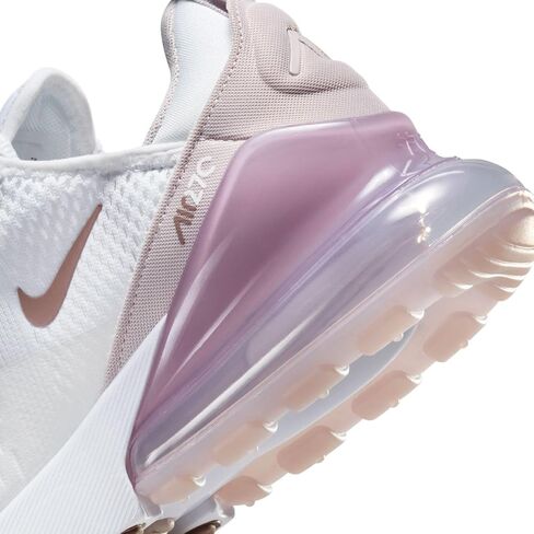 حذاء Nike Air Max 270 - أبيض/ بنفسجي بلاتيني-سموكي موف-أسود، 7.5 in Saudi Arabia
