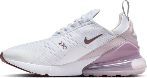 حذاء Nike Air Max 270 - أبيض/ بنفسجي بلاتيني-سموكي موف-أسود، 7.5 in Saudi Arabia