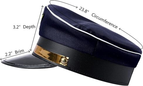 قبعة الطيار العالمية المضحكة كابتن كاب إكسسوار أزياء للبالغين in Kuwait