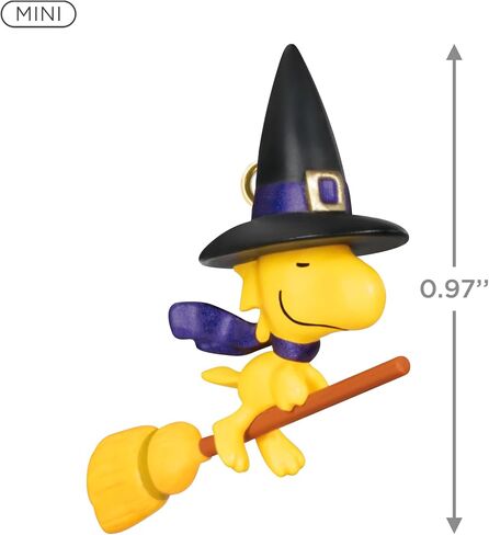 Hallmark Keepsake 0.97" Mini Halloween Ornament 2024, The Peanuts Gang Witchy Woodstock, Gifts for Peanuts Fans in Saudi Arabia