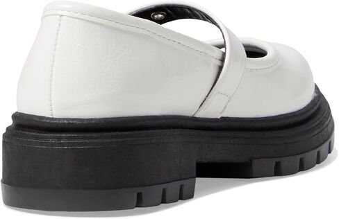 NINA Girl's Kathy (Toddler/Little Kid/Big Kid) White Crinkle Patent 1 Little Kid M in Saudi Arabia