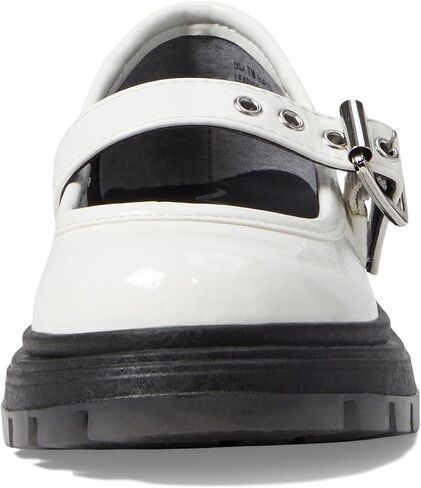 NINA Girl's Kathy (Toddler/Little Kid/Big Kid) White Crinkle Patent 1 Little Kid M in Saudi Arabia