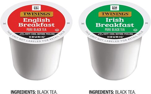 Twinings English Breakfast Tea K-Cup pods for Keurig، الكافيين، ناعم، لذيذ، شاي أسود قوي، 24 عدد (عبوة من 1) in Saudi Arabia