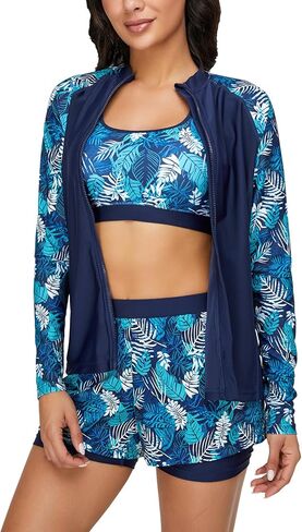 قمصان ملابس السباحة Stratuxx Kaze بأكمام طويلة وواقي من الطفح الجلدي بعامل حماية من الأشعة فوق البنفسجية 50+ حماية من الأشعة فوق البنفسجية للنساء والفتيات المراهقات in Kuwait