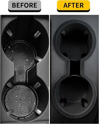 Cup Holder Compatible with 2023 2024 2025 Honda Pilot Car Center Console Cup Holder Insert Storage Box Interior Armrest Organizer for Honda Pilot Accessories (Black) in Kuwait