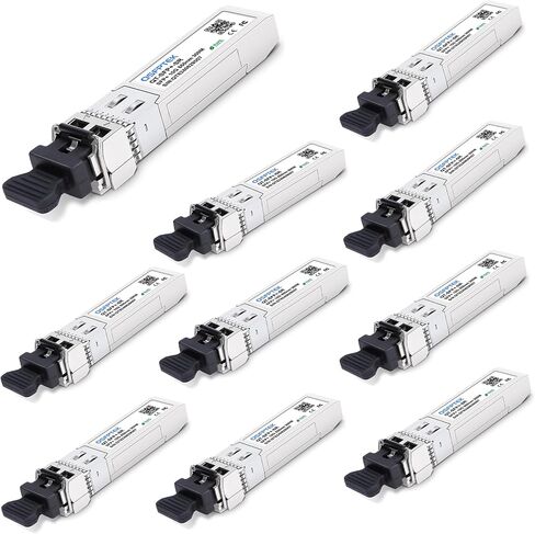 4 عبوات SFP+ إلى RJ45 10 جيجا بايت، 10GBASE-T وحدة إرسال واستقبال نحاسية صغيرة GBIC لـ Cisco SFP-10G-T-S، Ubiquiti UF-RJ45-10G، Netgear، Mikrotik، D-Link، Supermicro، TP-Link، Linksys، CAT6A/CAT7، حتى 98FT(30M) in Kuwait