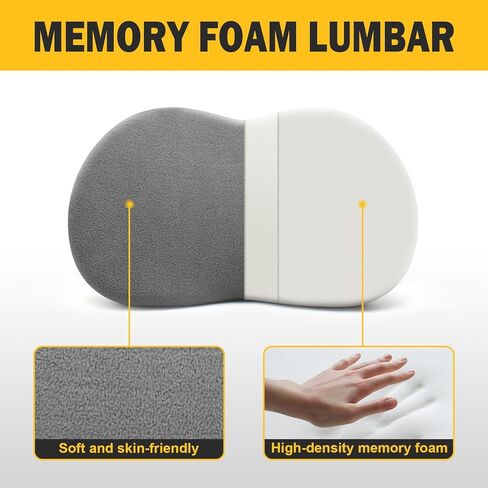 Lumbar Support Pillow for Car, Lumbar Support for Driving Seat, Back Support for Car, Travel Lumbar Support Pillow, Office Chair Lumbar Support Pillow, Lumbar Pillow for Lower Back Pain in Saudi Arabia