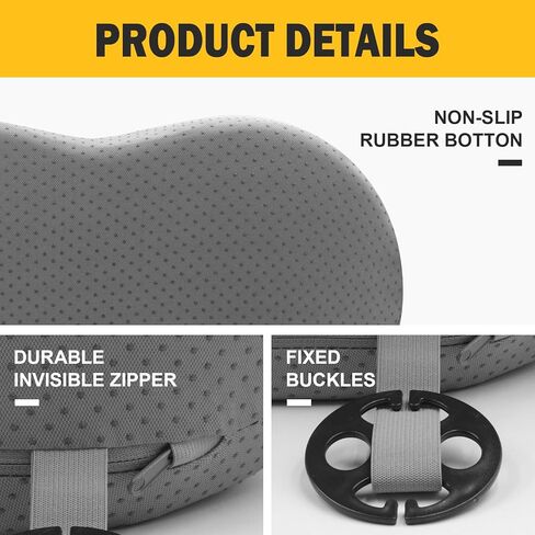 Lumbar Support Pillow for Car, Lumbar Support for Driving Seat, Back Support for Car, Travel Lumbar Support Pillow, Office Chair Lumbar Support Pillow, Lumbar Pillow for Lower Back Pain in Saudi Arabia