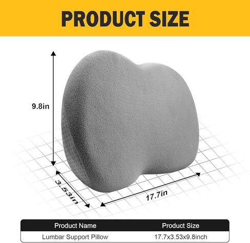 Lumbar Support Pillow for Car, Lumbar Support for Driving Seat, Back Support for Car, Travel Lumbar Support Pillow, Office Chair Lumbar Support Pillow, Lumbar Pillow for Lower Back Pain in Saudi Arabia