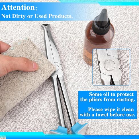SPEEDWOX Long Reach Ring Nose Plers 11 Inch Long Reach Hose Grip Pliers Spark Plug Removal Pliers Spark Plug Tool Seadoo Spark Accessories Hose Removal Pliers Spark Plug Wire Separator in Kuwait