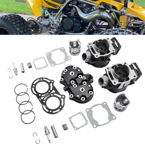 64mm Bore 347CC Engines Cylinder Head Piston Gasket Top End Kit Fit for Yamaha Banshee 350 1987-2001 2002 2003 2004 2005 2006 in Saudi Arabia