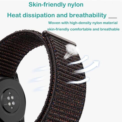 Adjustable Nylon Sport Watch Bands with Hook and Loop Fastener, No tools required, Quick Release Watch Straps Band Width 16mm 18mm 20mm 22mm in Saudi Arabia