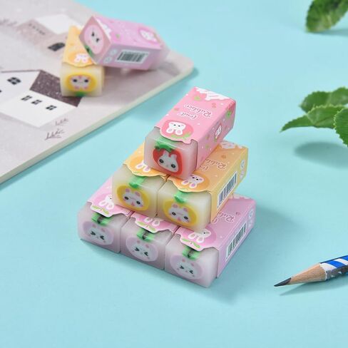 18 Pack Kawaii Astronaut Erasers for Kids Bulk, Fun Erasers for Students, Jelly Erasers for School Supplies Prize Gifts Party Favors (Astronaut) in Saudi Arabia