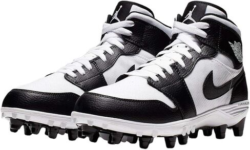 حذاء كرة القدم Jordan Nike 1 TD متوسط ​​الحجم للرجال (أبيض/أسود/أسود، 10 M US) in Saudi Arabia
