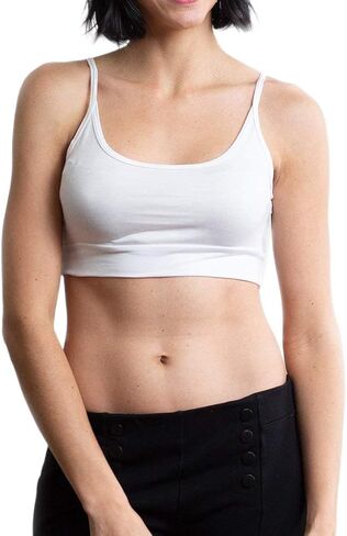 HALFTEE Spaghetti Strap Cami Layering Tee | Demi Cami Crop Tops for Women & Teens | XS-3X in Saudi Arabia