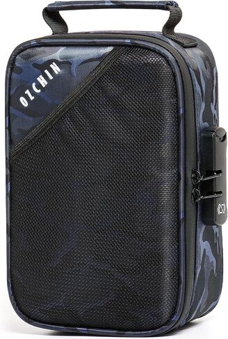 OZCHIN Smell Proof Bag with Combination Lock 9.5" x 6" x 3.5" File Organizer Case Container Medicine Lock Bag Travel Storage Case Safe Bag for Documents and Valuables Storage in Saudi Arabia