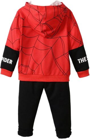 GORGLITTER Boy's Two Piece Outfits Letter Graphic Hoodie Hooded Sweatshirt and Sweatpants Set in Saudi Arabia