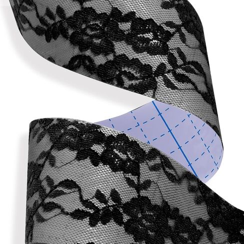Boob Tape (2 Rolls) with Elegant Lace Covering | Boobytape for Breast Lift, Push Up, and Invisible Support in Saudi Arabia