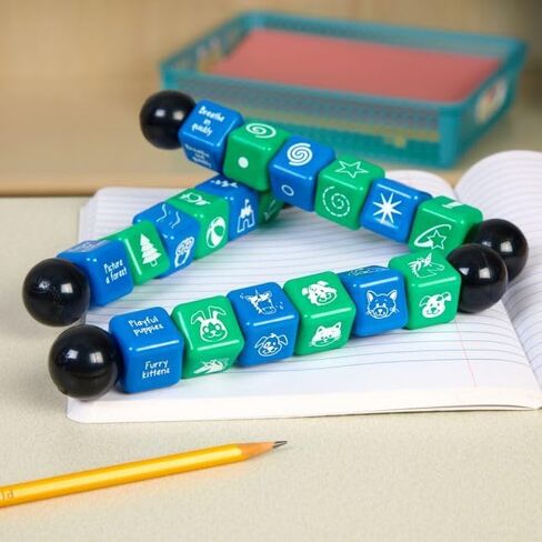 Really Good Stuff Calming & Fidget Twists Set of 5- Sensory Fidget Toys for Stress Relief, Self-Regulation, and Relaxation, Sensory Products for Kids in Saudi Arabia