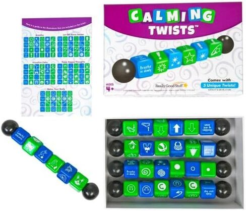 Really Good Stuff Calming & Fidget Twists Set of 5- Sensory Fidget Toys for Stress Relief, Self-Regulation, and Relaxation, Sensory Products for Kids in Saudi Arabia