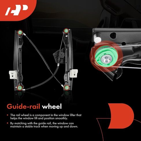 A-Premium Electric Power Window Regulator Without Motor Compatible with Chrysler Sebring 2007-2010 Sedan Front Right Passenger Side in Saudi Arabia
