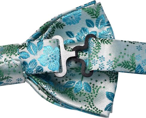 GUSLESON Floral Bow Ties for Men Pre-tied Adjustable Bowties for Wedding Business Party in Saudi Arabia