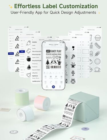 HPRT T260LR Label Maker: Portable Sticker Machine with Waterproof Tape, Bluetooth Thermal Label Printer for Small Business, Barcode, Name, Logo, Address, Mailing, Clothing, School, Home & Office in Saudi Arabia