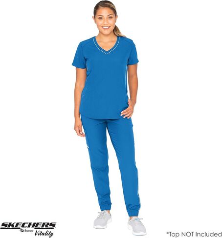 بنطال BARCO Skechers Vitality للسيدات - نمط الركض، سروال تنظيف طبي سهل العناية مع 6 جيوب مريحة in Kuwait