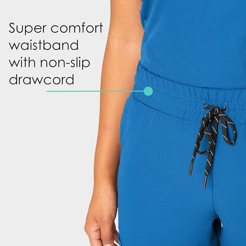 بنطال BARCO Skechers Vitality للسيدات - نمط الركض، سروال تنظيف طبي سهل العناية مع 6 جيوب مريحة in Kuwait