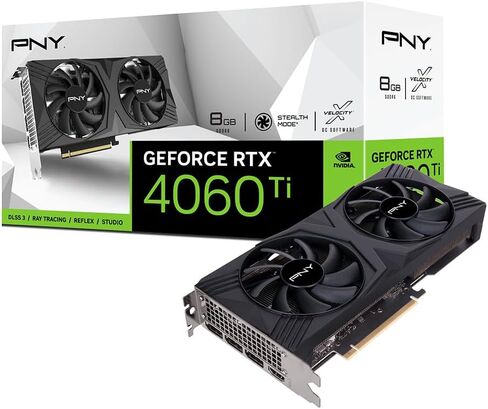 PNY GeForce RTX™ 4060 Ti 16GB Verto Overclocked Dual Fan Graphics Card DLSS 3 in Kuwait