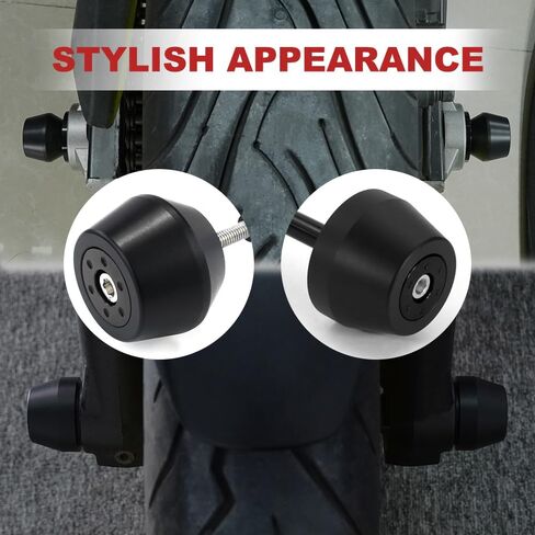 Xitomer الجبهة + المحور الخلفي المتزلجون يصلح ل 2024 MT-07 FZ-07 2014-2024 MT07 دراجة نارية الجبهة المحور الخلفي الإطار المتزلجون المتزلجون عجلة حامي تحطم منصات ل MT07 الإطار المتزلجون تحطم حامي in Kuwait