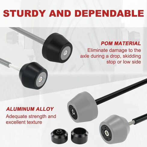 Xitomer الجبهة + المحور الخلفي المتزلجون يصلح ل 2024 MT-07 FZ-07 2014-2024 MT07 دراجة نارية الجبهة المحور الخلفي الإطار المتزلجون المتزلجون عجلة حامي تحطم منصات ل MT07 الإطار المتزلجون تحطم حامي in Kuwait