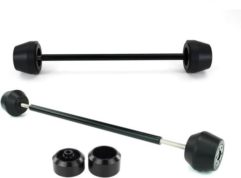 Xitomer الجبهة + المحور الخلفي المتزلجون يصلح ل 2024 MT-07 FZ-07 2014-2024 MT07 دراجة نارية الجبهة المحور الخلفي الإطار المتزلجون المتزلجون عجلة حامي تحطم منصات ل MT07 الإطار المتزلجون تحطم حامي in Kuwait