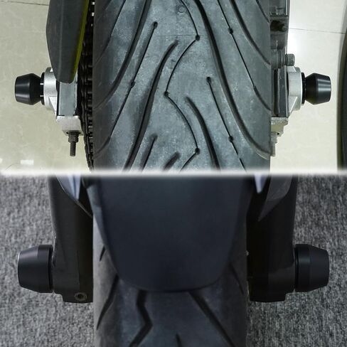 Xitomer الجبهة + المحور الخلفي المتزلجون يصلح ل 2024 MT-07 FZ-07 2014-2024 MT07 دراجة نارية الجبهة المحور الخلفي الإطار المتزلجون المتزلجون عجلة حامي تحطم منصات ل MT07 الإطار المتزلجون تحطم حامي in Kuwait