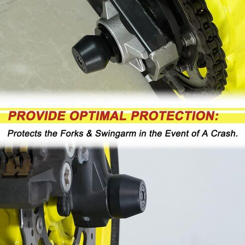 Xitomer الجبهة + المحور الخلفي المتزلجون يصلح ل 2024 MT-07 FZ-07 2014-2024 MT07 دراجة نارية الجبهة المحور الخلفي الإطار المتزلجون المتزلجون عجلة حامي تحطم منصات ل MT07 الإطار المتزلجون تحطم حامي in Kuwait