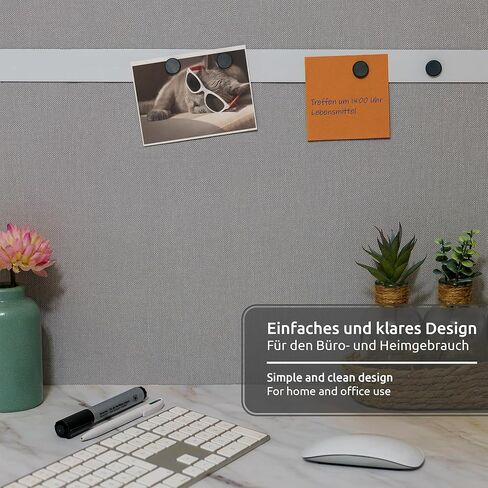 شريط معدني ذاتي اللصق بطول 3 متر من ECENCE مع 10x مغناطيس من الفريت، شريط حديدي، شريط فولاذي، شريط معدني مثالي للملاحظات والصور والمذكرات in Kuwait