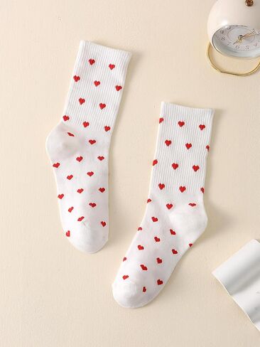 SHENHE Women's Embroidered Patterned Cute Crew Socks Breathable Soft Above Ankle Socks in Kuwait
