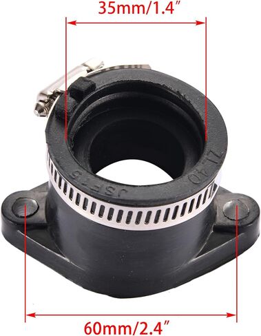 WOOSTAR 27mm Intake Manifold Pipe with Air Injection Tube Replacement for CF250 CN250 CH250 Water Cooled 250 ATV Scooter in Saudi Arabia