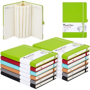 12 Pack Lined Journal Notebook - A5 Hardcover Notebooks 192 Pages, 100 GSM Thick Paper Journal, 8.3 x 5.7 inches, Journals for Writing, School Supplies, Office Supplies