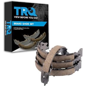 TRQ Rear Parking Brake Shoe Set Compatible with 2014-2019 Nissan Rogue