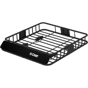 CURT 18115 Universal 42 x 37-Inch Black Steel Roof Rack Rooftop Cargo Carrier