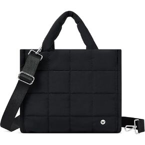 WESTBRONCO Puffer Crossbody Bags for Women, Quilted Shoulder Bag, Lightweight Puffy Bag Nylon Handbags for Travel