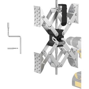 X-Shaped RV Stabilizer Wheel Chock (Allows Drilling for Adjustment) Travel Trailer Stabilizers, Anti-Motion Tire RV Accessories for Tandem Axle RV Trailer Camping - 1 Pack (Silver) in Kuwait