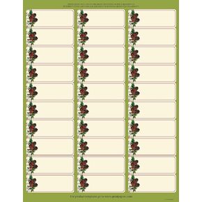 Great Papers! Pinecone Garland 30-Up Address Label, 5 sheets/150 Labels, 1"x2.625" (2014068)