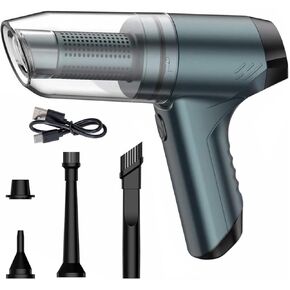 Handheld Vacuum Cleaner Cordless, High Power 11000PA Suction Portable Car Vacuum Cleaner Rechargeable, 3 in 1 Mini Air Duster with 2 Filters, Green